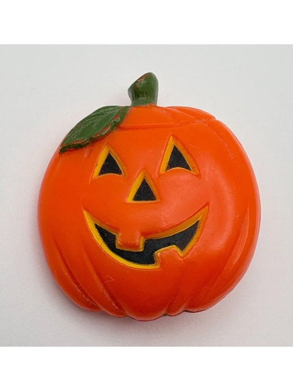 Halloween Pumpkin Pin Smiling Jack-O-Lantern Brooch Hallmark Orange Fall